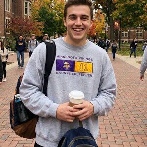 🟣 Vintage Minnesota Vikings Daunte Culpepper #11 Embroidered Sweatshirt 2XL 🏈